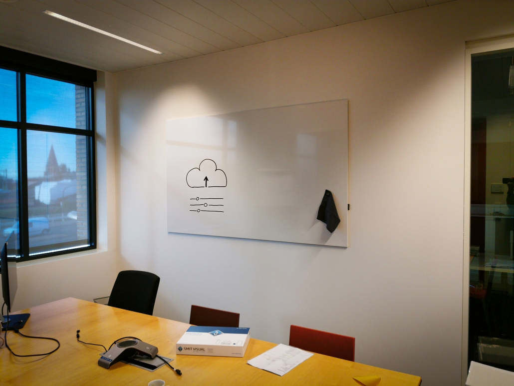 enkel whiteboard zonder frame