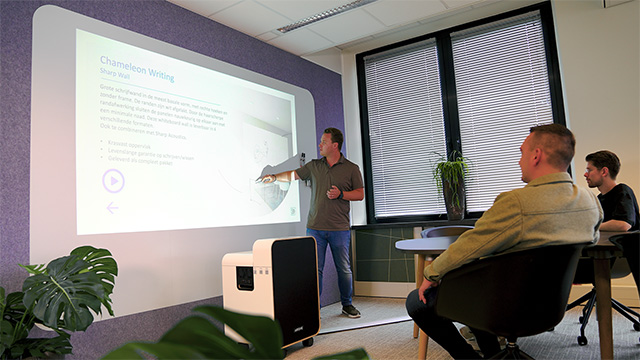 Chameleon Whiteboard und Artome Projektor Kombination