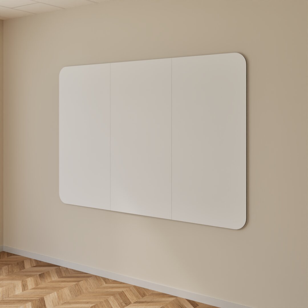 Chameleon - Curve Wall 3 panelen 80% geschaald - Ceramic Steel - High Gloss