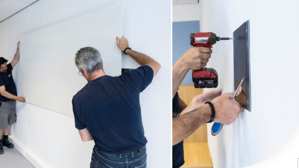 SatinTones whiteboards combineren een zachte uitstraling met krasbestendig keramisch staal voor een stijlvolle werkomgeving.