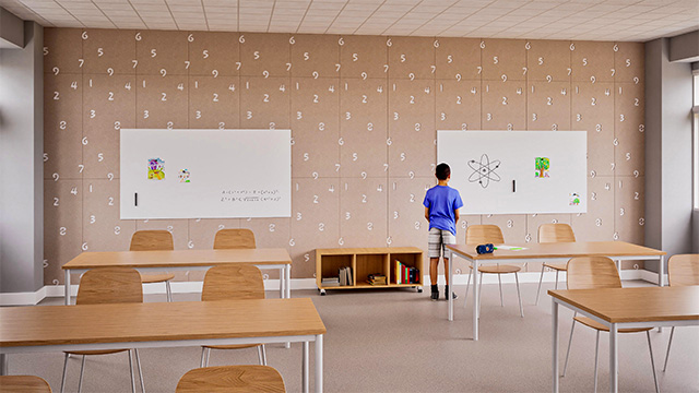 akoestische wandpanelen school, akoestisch paneel onderwijs, creatieve wandpanelen klaslokaal, educatieve wanddecoratie, akoestische leeromgeving, akoestiek verbeteren school, duurzame wandoplossing onderwijs, prikbordwand school, creatieve leeromgeving panelen, chameleon education panels, visuele wand school, functionele wandbekleding klas, akoestiek klas verbeteren, inspirerende schoolwanden, schoolwand met print, 18 mm Creative Education Panels