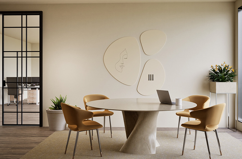 Chameleon Pebbles, Whiteboard, Whiteboard, Droog uitwisbaar bord, Groot whiteboard voor de muur, Randloos whiteboard