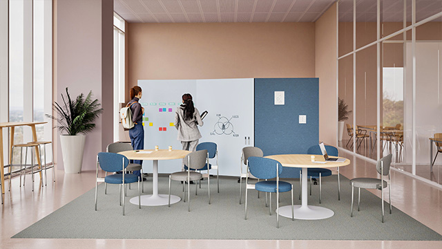 mobile Whiteboards, Whiteboards für Schule, flexibles Whiteboard, fahrbares Whiteboard, Whiteboard Bildung, Schreibfläche Klassenzimmer