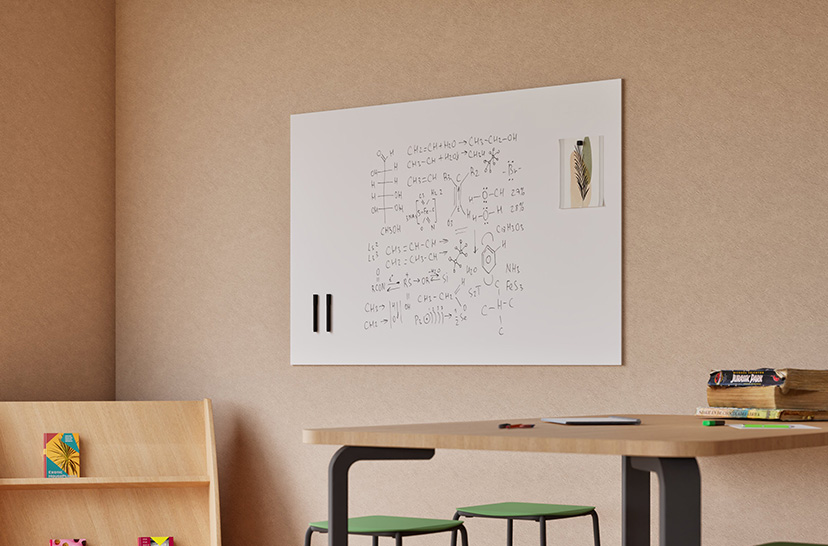 tableau blanc sans cadre, tableau blanc en acier céramique, tableau blanc Sharp, tableau blanc pour l’éducation, tableau blanc design, tableau blanc durable, tableau blanc magnétique, tableau blanc coloré, marque néerlandaise de tableaux blancs, surface d’écriture résistante