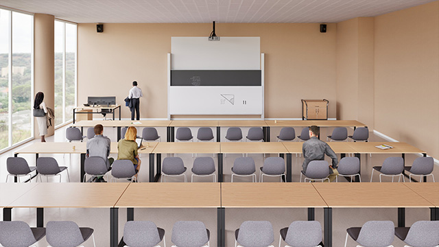 double column board, adjustable classroom whiteboard, interactive teaching board, sliding whiteboard education, chameleon column board, dual writing panels, vertical rail whiteboard, magnetic ceramic steel board