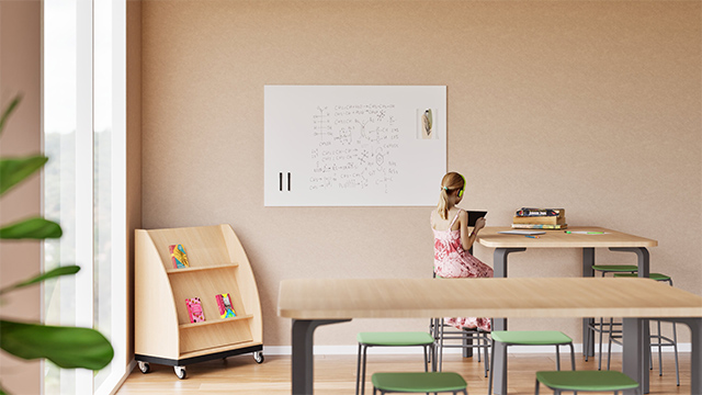 Chameleon Sharp, Whiteboard, Whiteboard, Droog uitwisbaar bord, Groot whiteboard voor de muur, Randloos whiteboard, Whiteboard voor het onderwijs