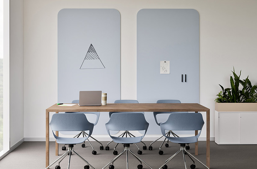 Chameleon Curve, Whiteboard Wand, Whiteboard Rahmenlos, Whiteboard nach maß, Magnettafel ohne rahmen, Magnettafeln, Magnettafeln groß