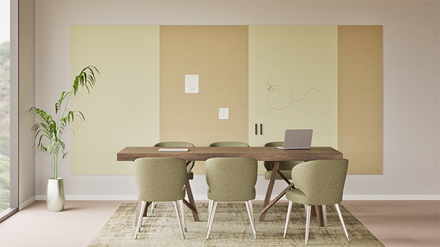 Chameleon Sharp Wall Combi, Whiteboard, Whiteboard, Trockenlöschtafel, Großes Whiteboard für die Wand, Randloses Whiteboard