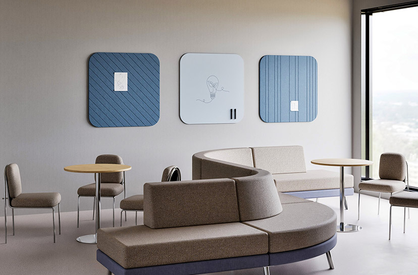 Chameleon, Akoestische wandpanelen, Akoestisch paneel, Geluidsabsorberende wandpanelen, Akoestische platen, Curve Acoustics product