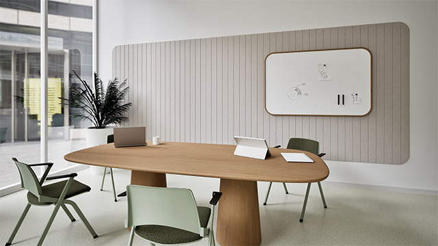 Chameleon, Akoestische wandpanelen, Akoestisch paneel, Geluidsabsorberende wandpanelen, Akoestische platen, Curve Wall Acoustics product